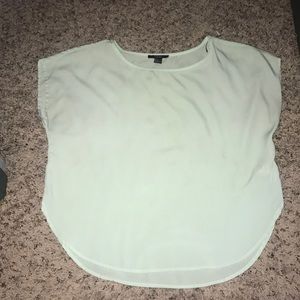 Mint short sleeve blouse